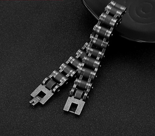 Retro biker chain bracelet - chain,