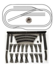 OO Gauge HORNBY Nickel Silver Large Track Layout  Seven Sidings Two Circuits