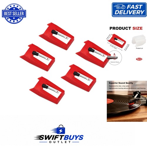 Pack record player needles - 5-pack,