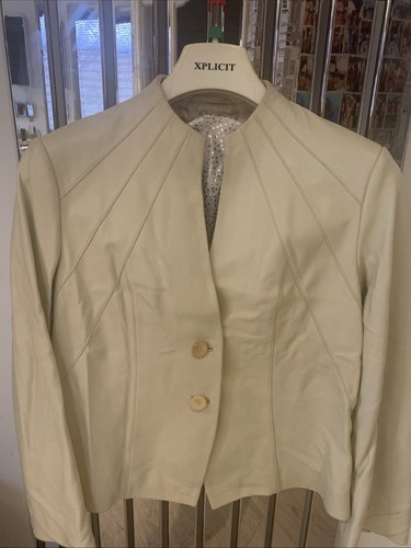 Ladies designer ivory leather - designer,