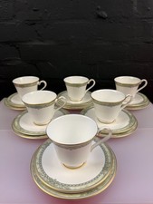 6 x Royal Doulton Isabella H5248 Tea Trios Cups Saucers and Side Plates Set