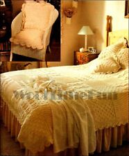 Knitting Pattern Bedspread Afghan Blanket Throw & Cushions. Textured Squares.