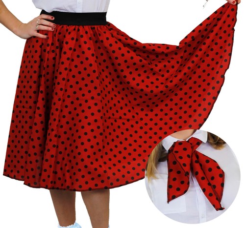 Red polka dot skirt with - skirt,