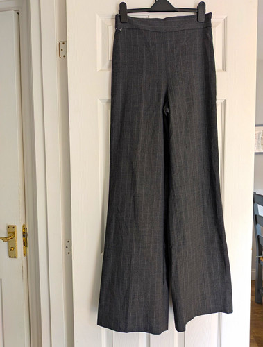 Zara woman grey pinstripe - zara,