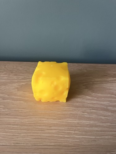 Yellow cheese squishy stress - cheese,