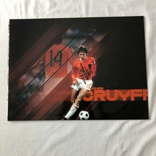 Signed JOHAN CRUYFF Holland Montage 16" x12" w/PROOF/COA Ajax Barcelona
