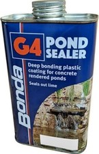 G4 Pond Sealer Clear Paint Bondaglass Waterproof Concrete Seal Black or Clear