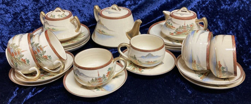 Satsuma tea service - with, yuzan
