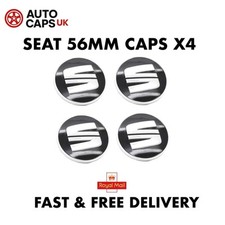 4x SEAT Alloy Wheel Centre Caps 56mm – 5F0 601 171