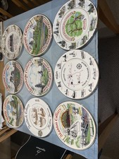 Nine Fine Bone China Plates