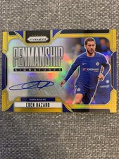Eden Hazard Rare Numbered 1/10 Chelsea Panini Prizm Penmanship Autograph Card