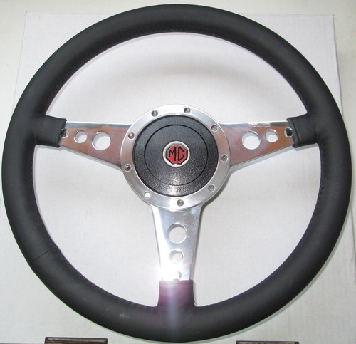 New leather steering wheel - leather,