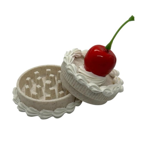 White cherry cake grinder - white,