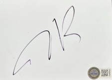 Tim Burton Signed Index Card