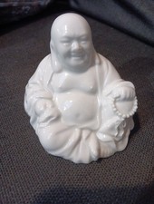 Vintage Blanc De Chine Seated Laughing Buddha