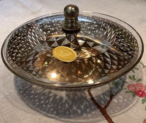 Filigranglas lidded dish - filigranglas,