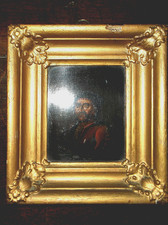 RARE 19TH C SMALL OIL PAINTING