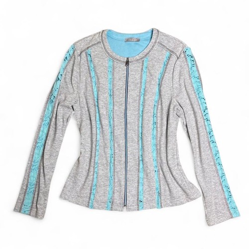 Tuzzi designer grey zip - designer, up
