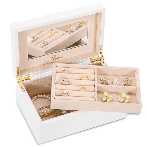 Voova wooden jewellery box - wooden,