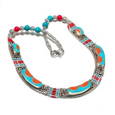 Turquoise Red Coral Gemstone