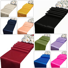 Table Runners for Dining Table Polyester Satin Cloth Wedding Party Table Setting
