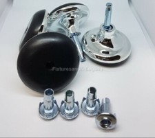 12 Chrome Feet Glides Castors