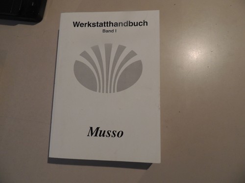 Daewoo musso workshop manual - daewoo,