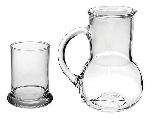 Litre drink set clear carafe - 1,