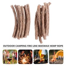 10Pcs Survival Wick Hemp Fire