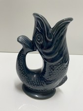 Vintage Blue Fish Pottery