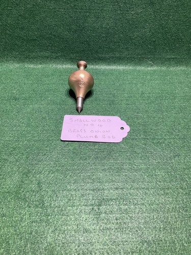 Brass onion shaped plumb bob - shaped,