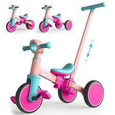 Tricycle with Push Handle for