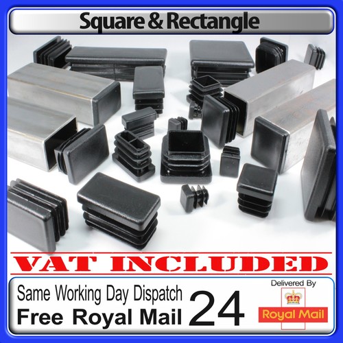 Square rectangle end caps - square,