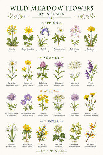Wild meadow flowers season - wild,