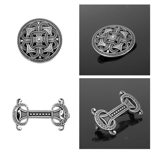 Vintage medieval brooch - 2x,