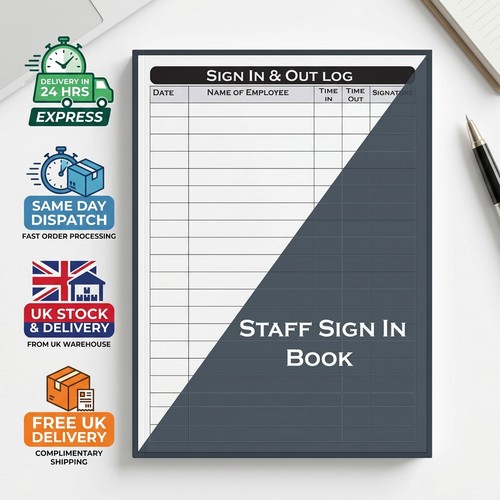 Staff sign book employee - book,
