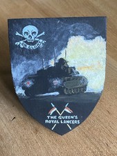 Queens Royal Lancers 17/21 Chieftain Tank Wall Desk Shield Acrylic Artwork