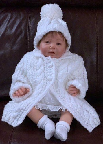 Aran baby coat - aran, and