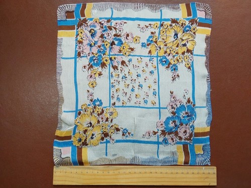 Vintage silk handkerchief - silk,