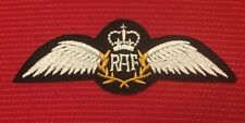 RAF WINGS BRITISH ROYAL AIR FORCE PILOT TARGET NAVY ARMY BADGE IRON SEW ON PATCH