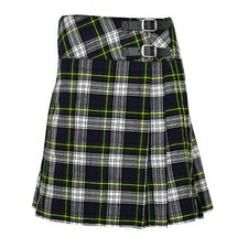 Ladies Knee Length Kilt Skirt 20" Length Tartan Pleated Kilts 11 Various Colours