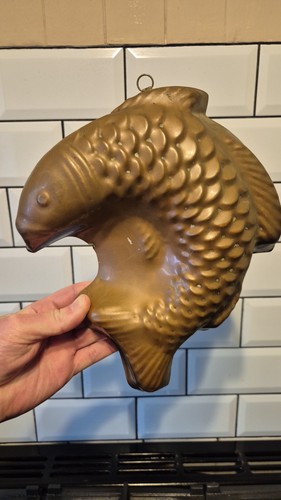 Vintage copper fish jelly - fish,