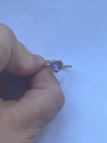 Halo amethyst and - and, diamond