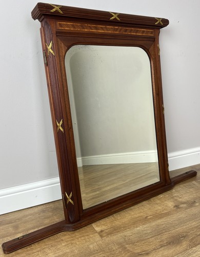 Mirror antique french walnut - mirror,