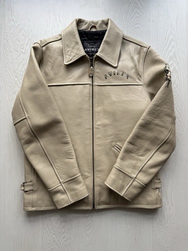 Avirex 90s handpainted leather - avirex,