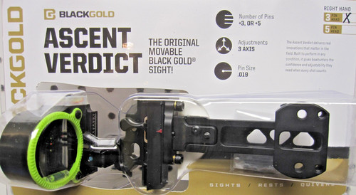 Black gold ascent - black, .019