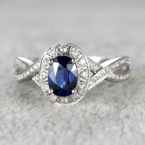 Oval cut blue - blue, sapphire