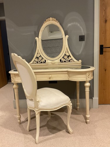 French carved antique white - french,