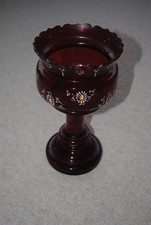 Victorian Ruby Glass Mantle