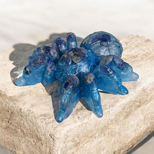 Blue lapis lazuli spider - lapis,